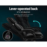 The Summit Executive Recliner | Black Leather Office Chair with Footrest