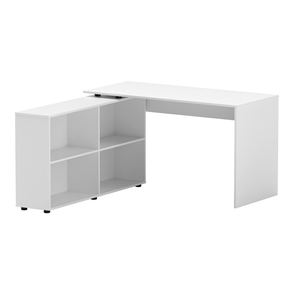 The Apex L-Shaped Desk | White Urban Adaptive Corner Workstation