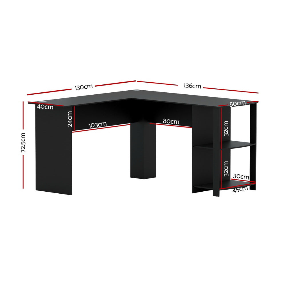 The Zenith Adaptive Corner Desk | Black L-Shaped Workstation