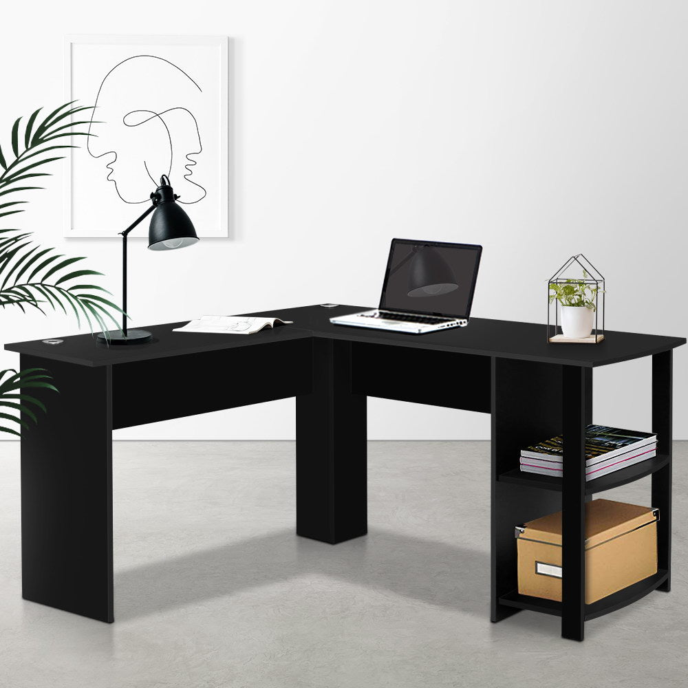 The Zenith Adaptive Corner Desk | Black L-Shaped Workstation