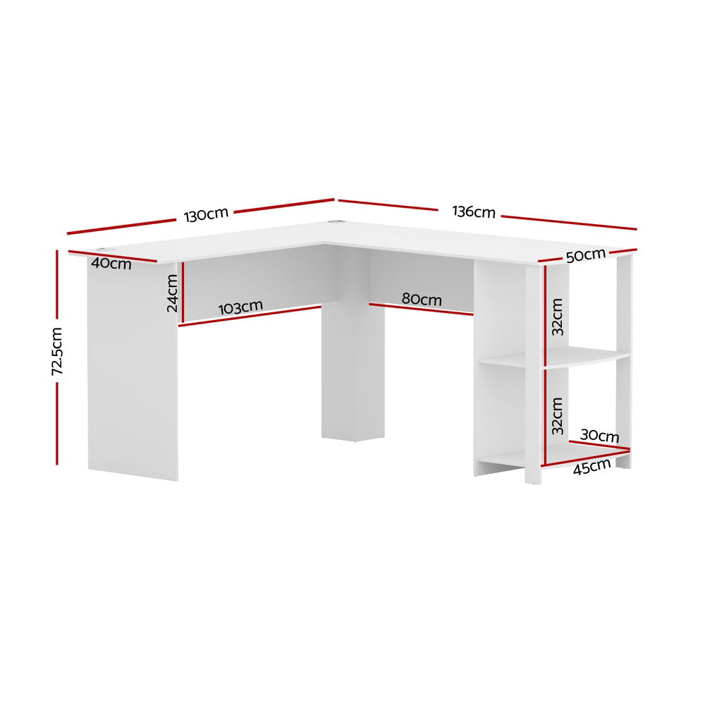 The Zenith Adaptive Corner Desk | White L-Shaped Workstation