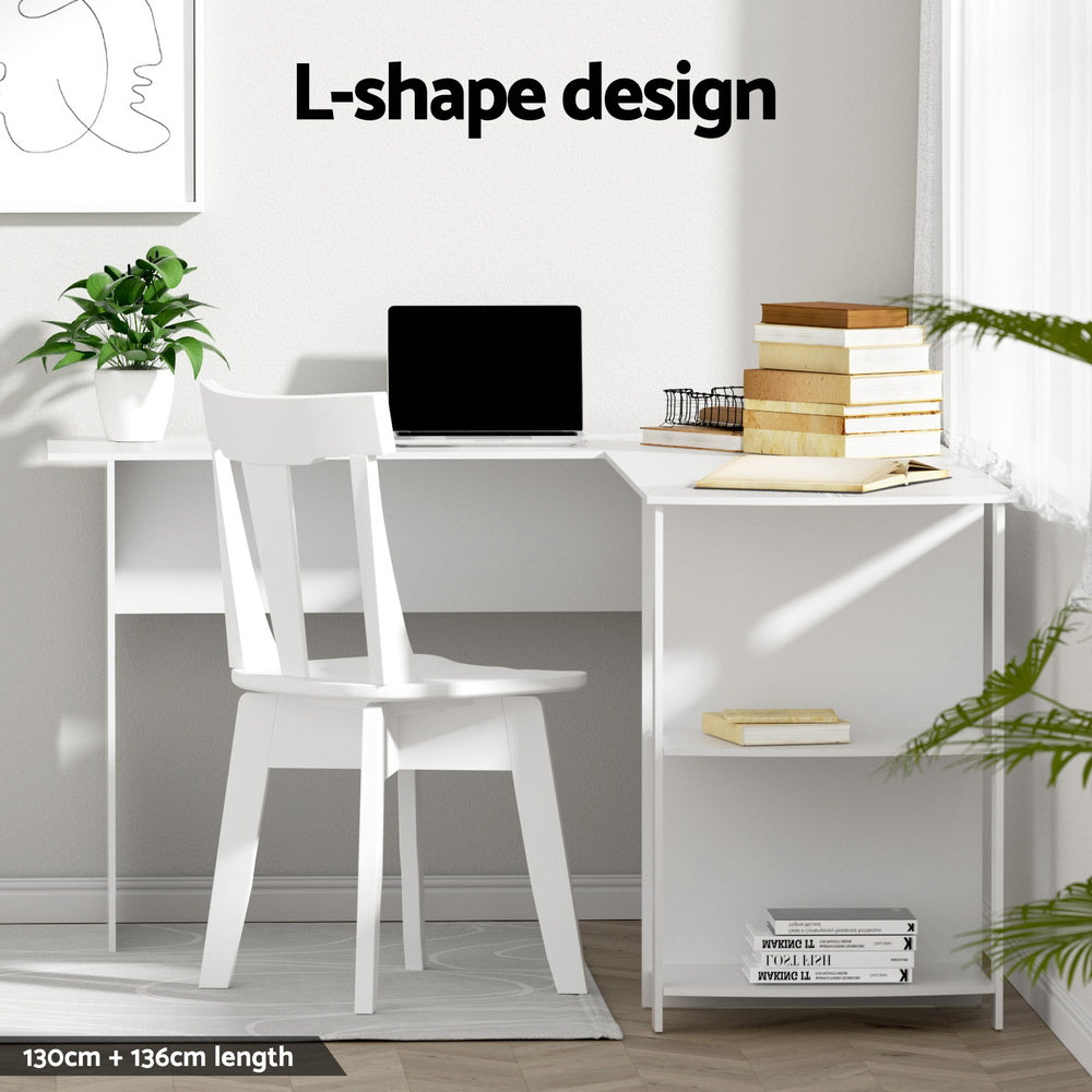 The Zenith Adaptive Corner Desk | White L-Shaped Workstation
