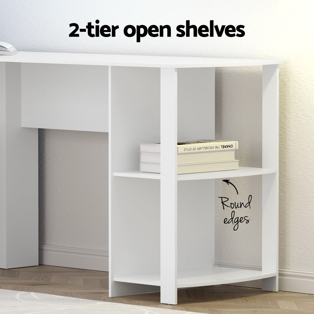 The Zenith Adaptive Corner Desk | White L-Shaped Workstation