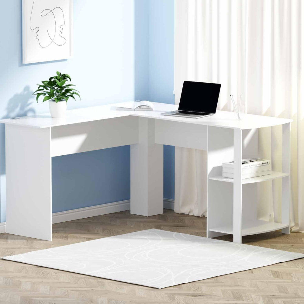 The Zenith Adaptive Corner Desk | White L-Shaped Workstation