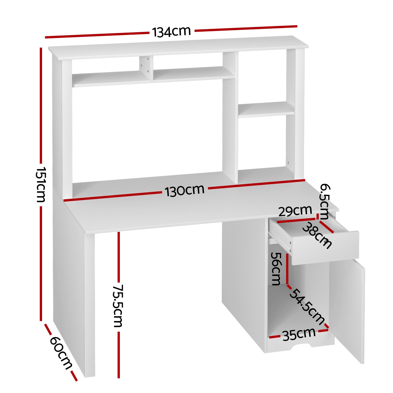 Studio Compact Workstation — White