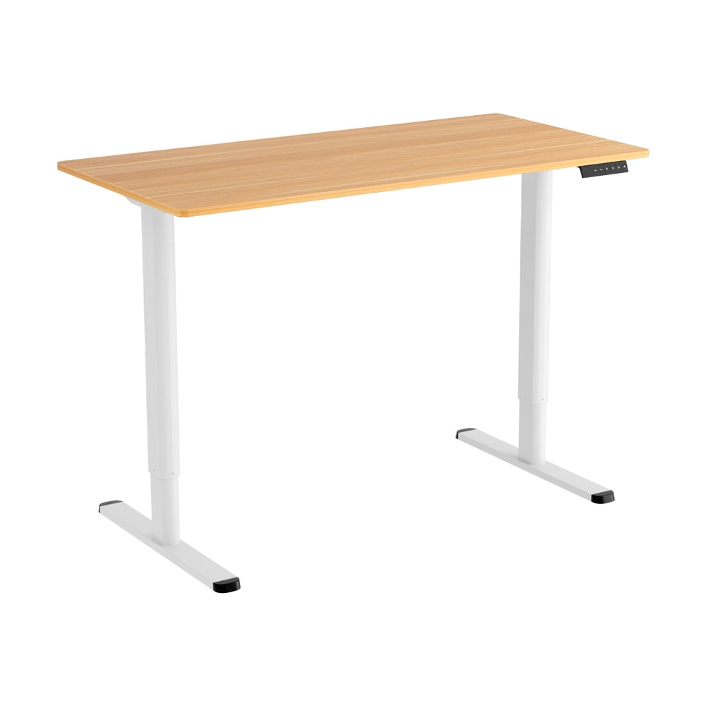 Crest Electric Standing Desk 120cm | White Legs Sit Stand Desk