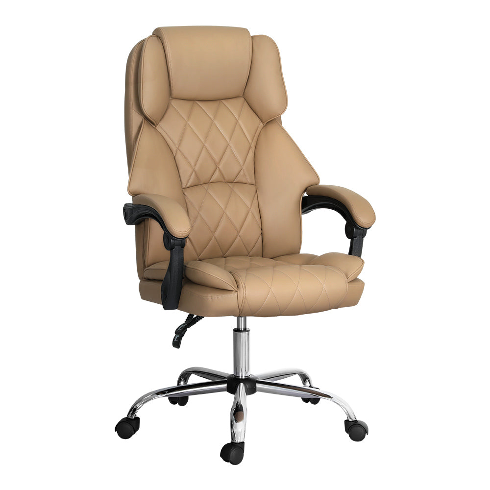 The Summit Executive Recliner | Espresso Leather Office Chair with Footrest