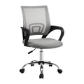 Vector Adaptive Task Chair in Gray — mid-back mesh ergonomic office seat with chrome base