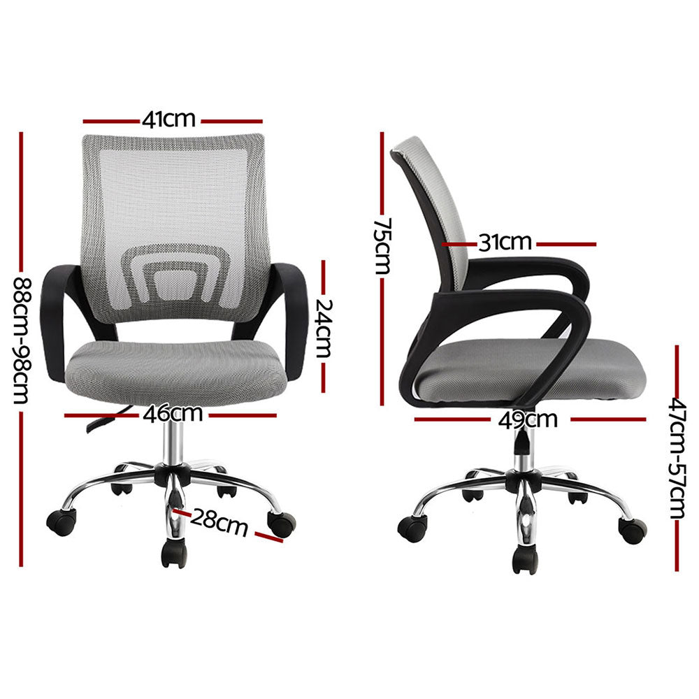Dual Suite Grey Vector Adaptive Task Chair | Mesh Ergonomic Office Seats
