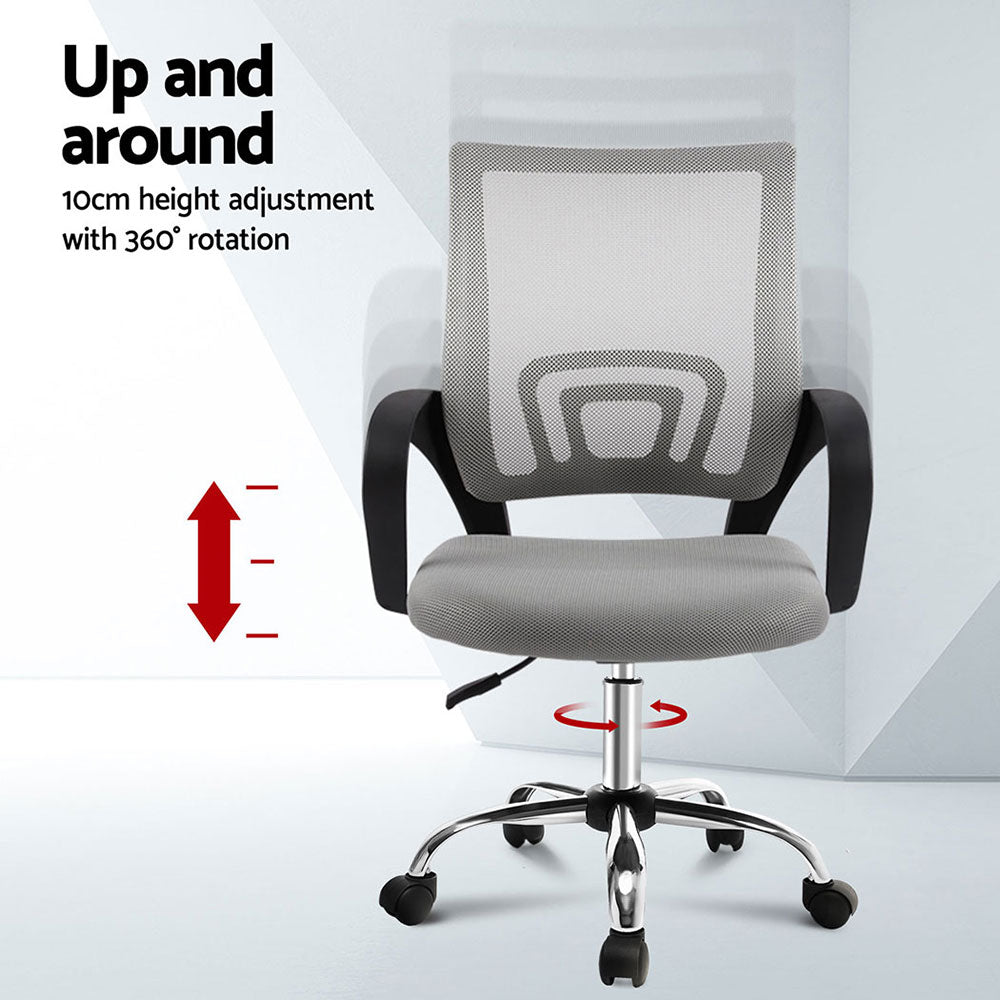 Dual Suite Grey Vector Adaptive Task Chair | Mesh Ergonomic Office Seats