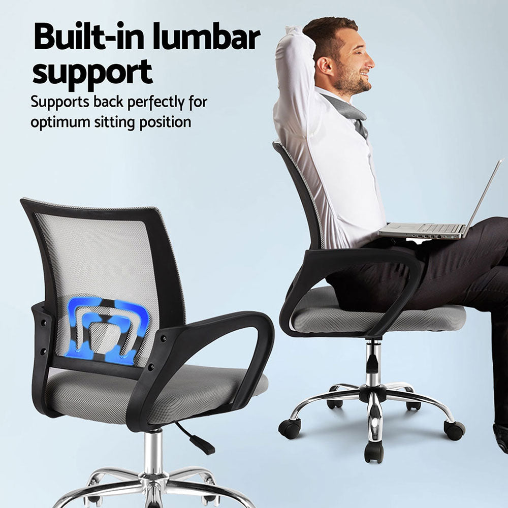 Dual Suite Grey Vector Adaptive Task Chair | Mesh Ergonomic Office Seats
