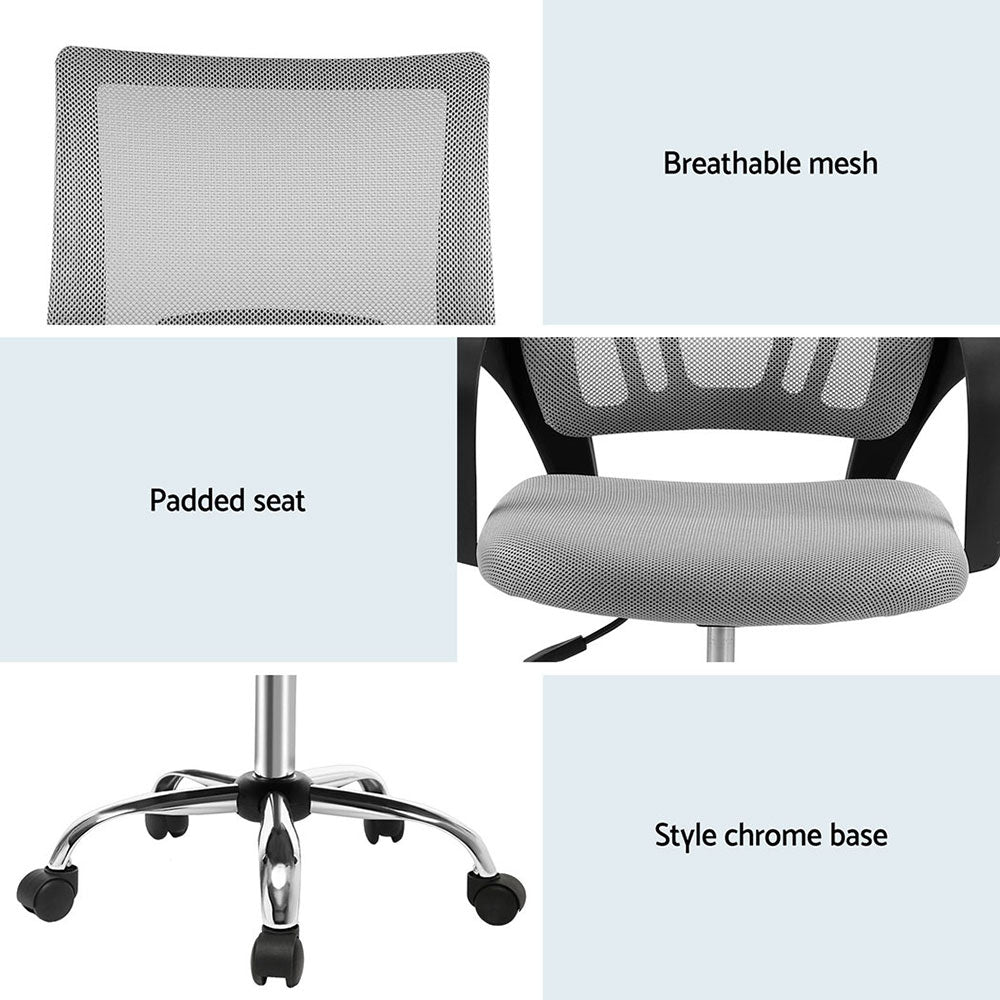 Dual Suite Grey Vector Adaptive Task Chair | Mesh Ergonomic Office Seats