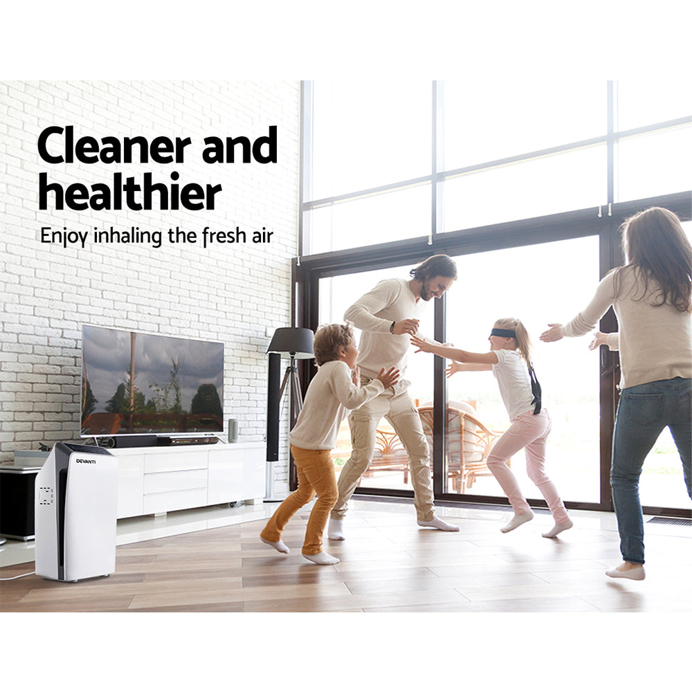 The Devanti Smart HEPA Air Purifier with Built-in Ioniser