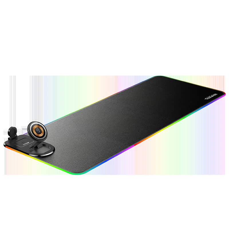 Aura Continuum RGB Desk Mat — Black