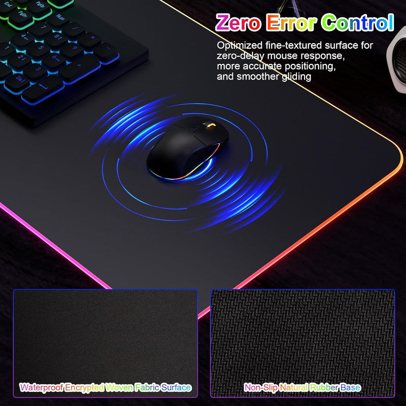 Aura Continuum RGB Desk Mat — Blue
