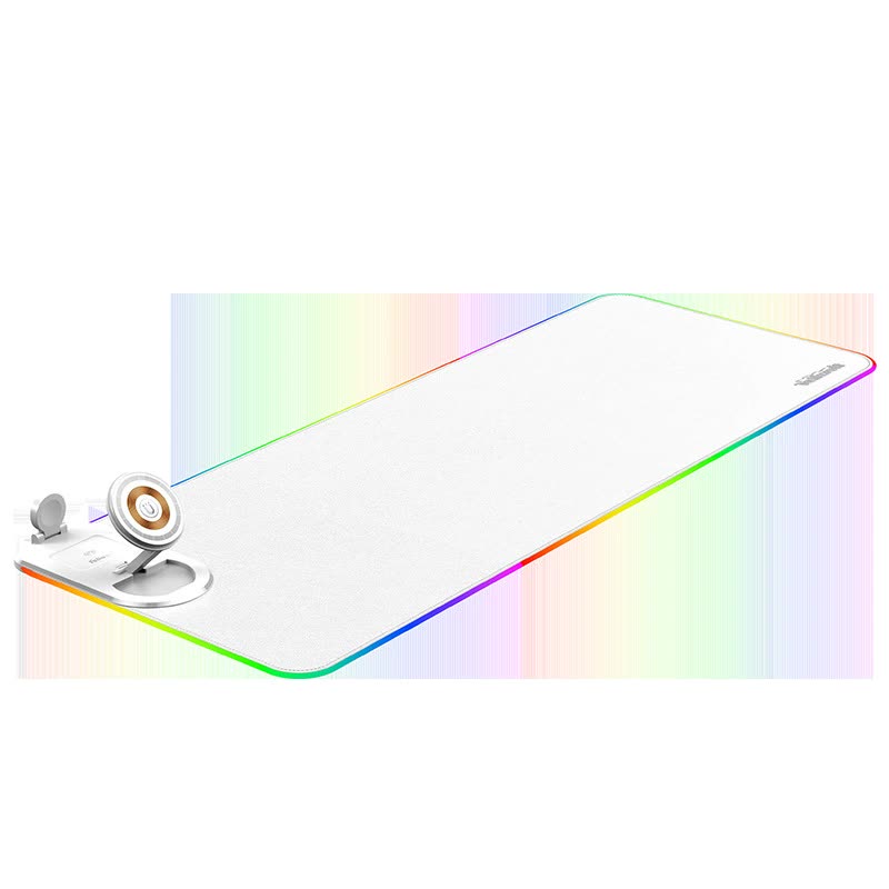 Aura Continuum RGB Desk Mat — White