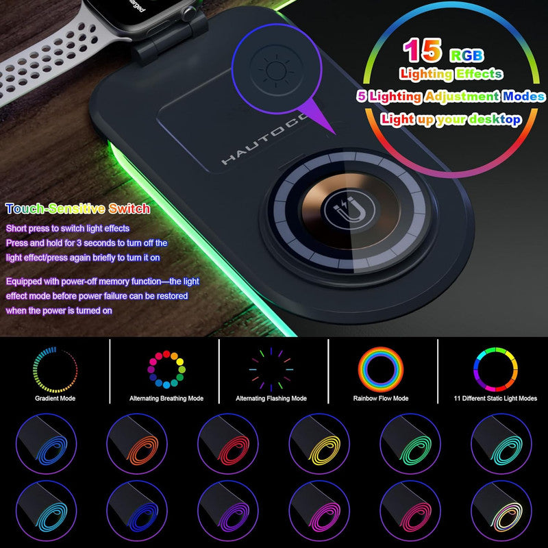 Aura Continuum RGB Desk Mat — White