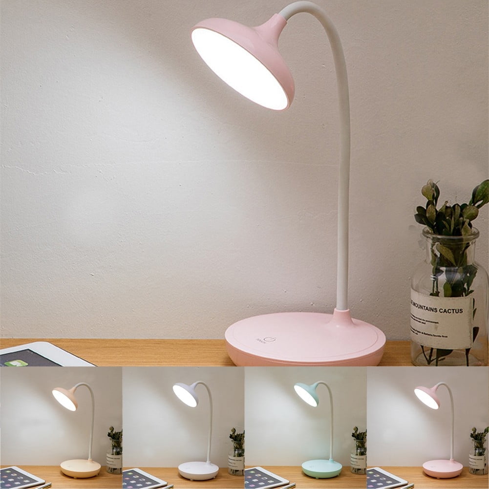 FlexiGlow Blue LED Desk Lamp - Touch Control & 360° Neck