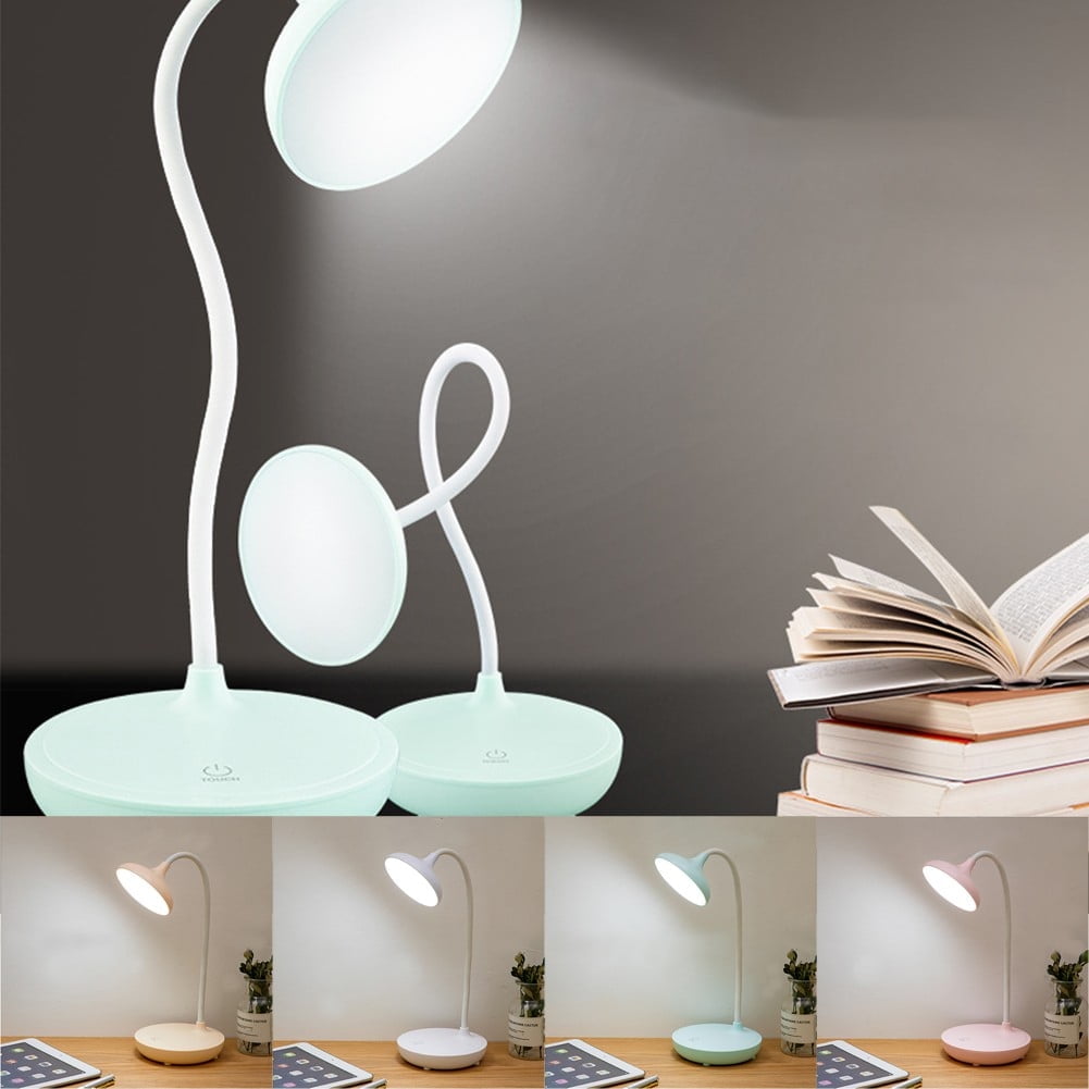 FlexiGlow White LED Desk Lamp - Touch Control & 360° Neck