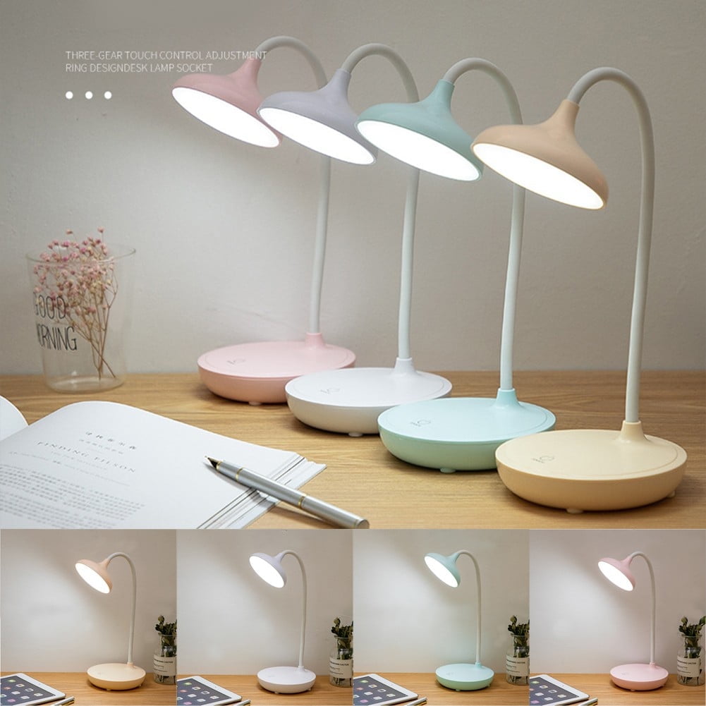 FlexiGlow Yellow LED Desk Lamp - Touch Control & 360° Neck