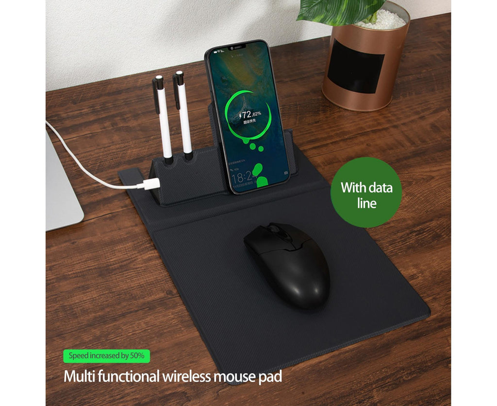 Aura Matrix | 15W Multi-Function Charging Desk Mat