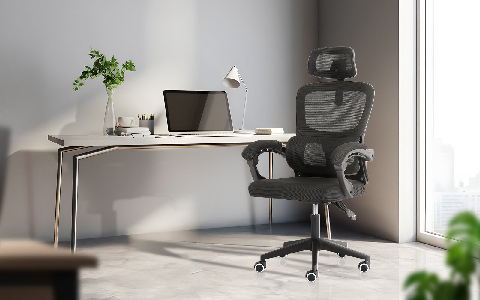 The Axis Adaptive Reclining Command Chair | Black Office Seat