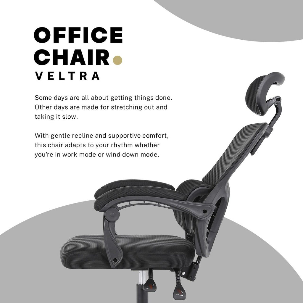 The Axis Adaptive Reclining Command Chair | Black Office Seat