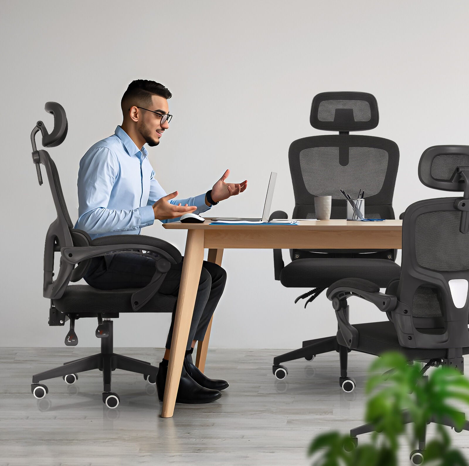 The Axis Adaptive Reclining Command Chair | Black Office Seat