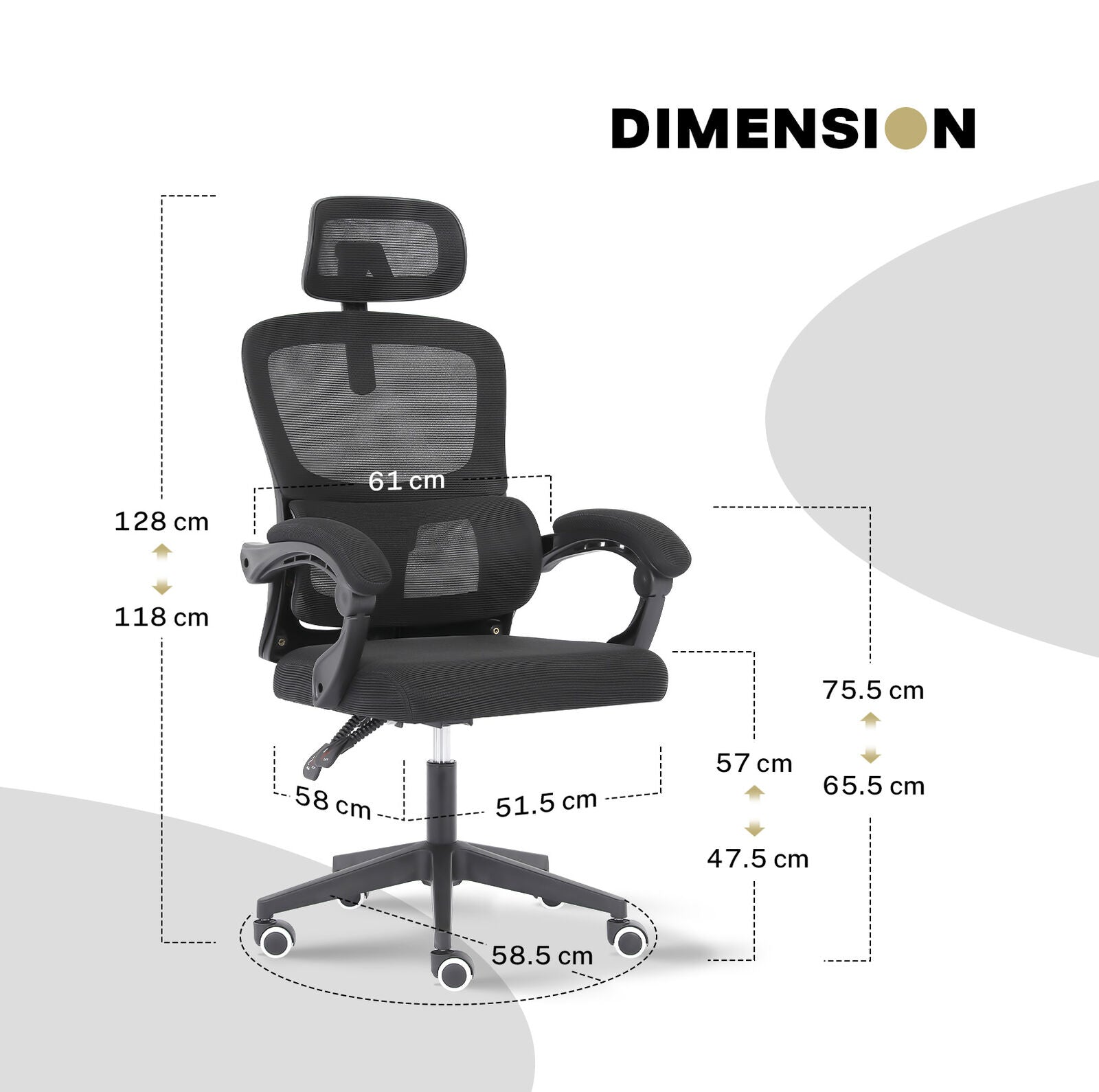 The Axis Adaptive Reclining Command Chair | Black Office Seat