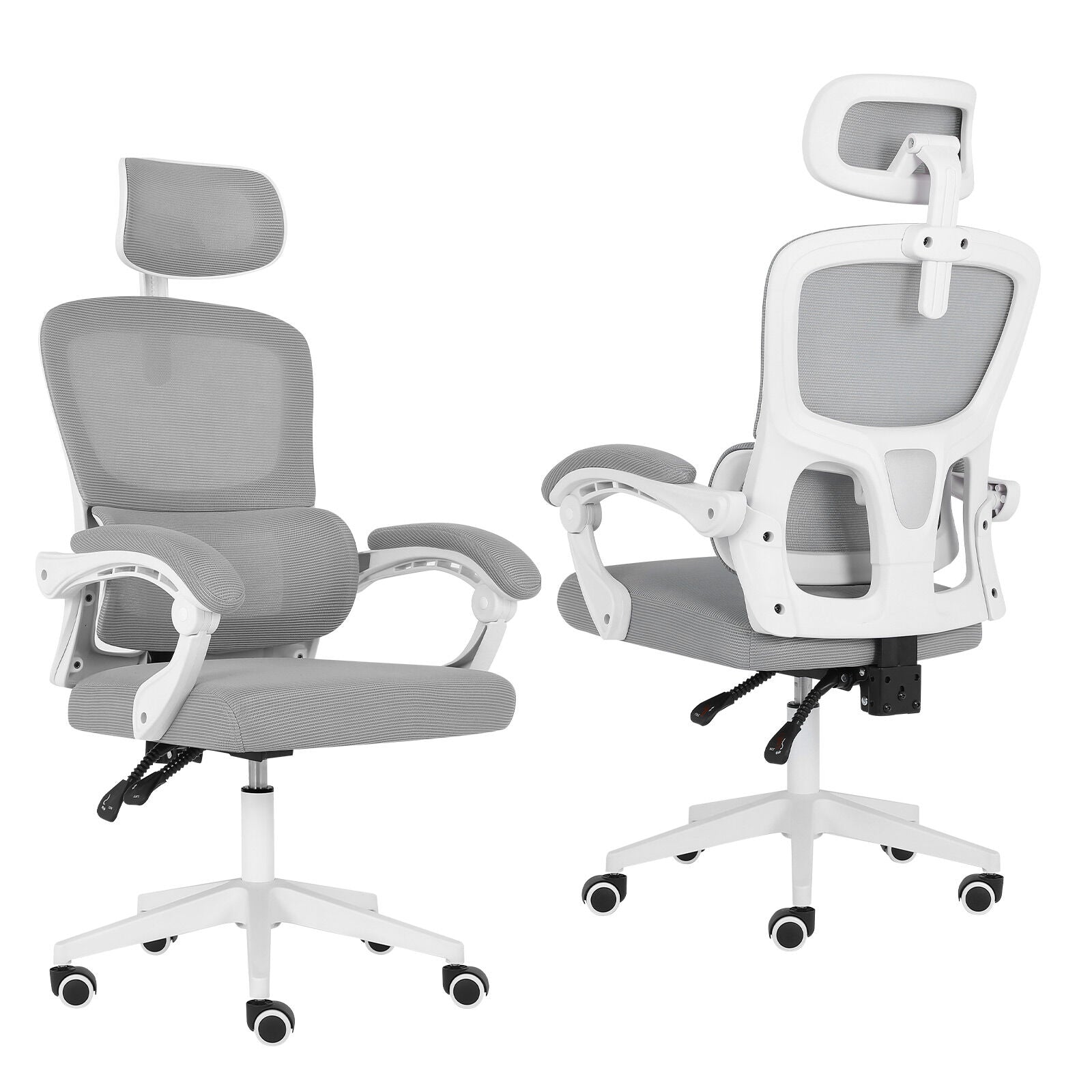 The Axis Adaptive Reclining Command Chair | Grey Office Seat