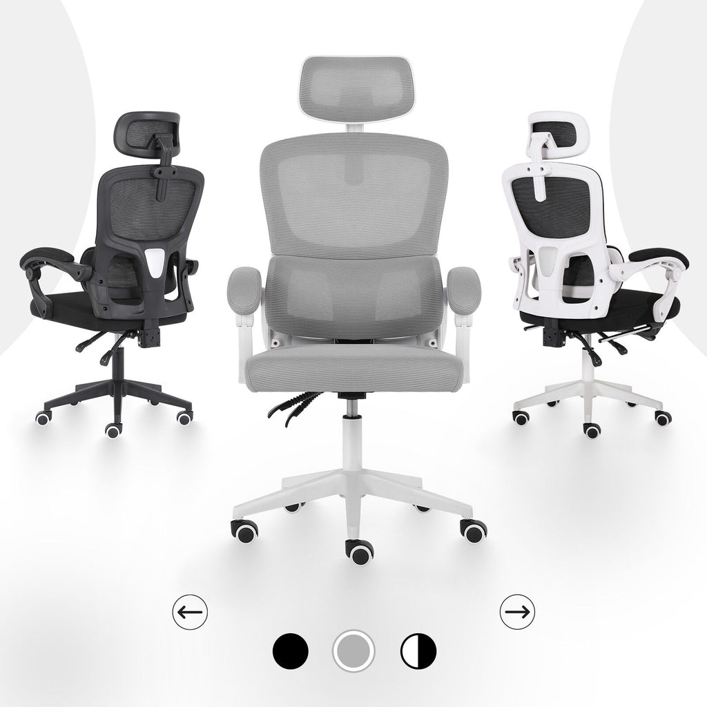 The Axis Adaptive Reclining Command Chair | Grey Office Seat