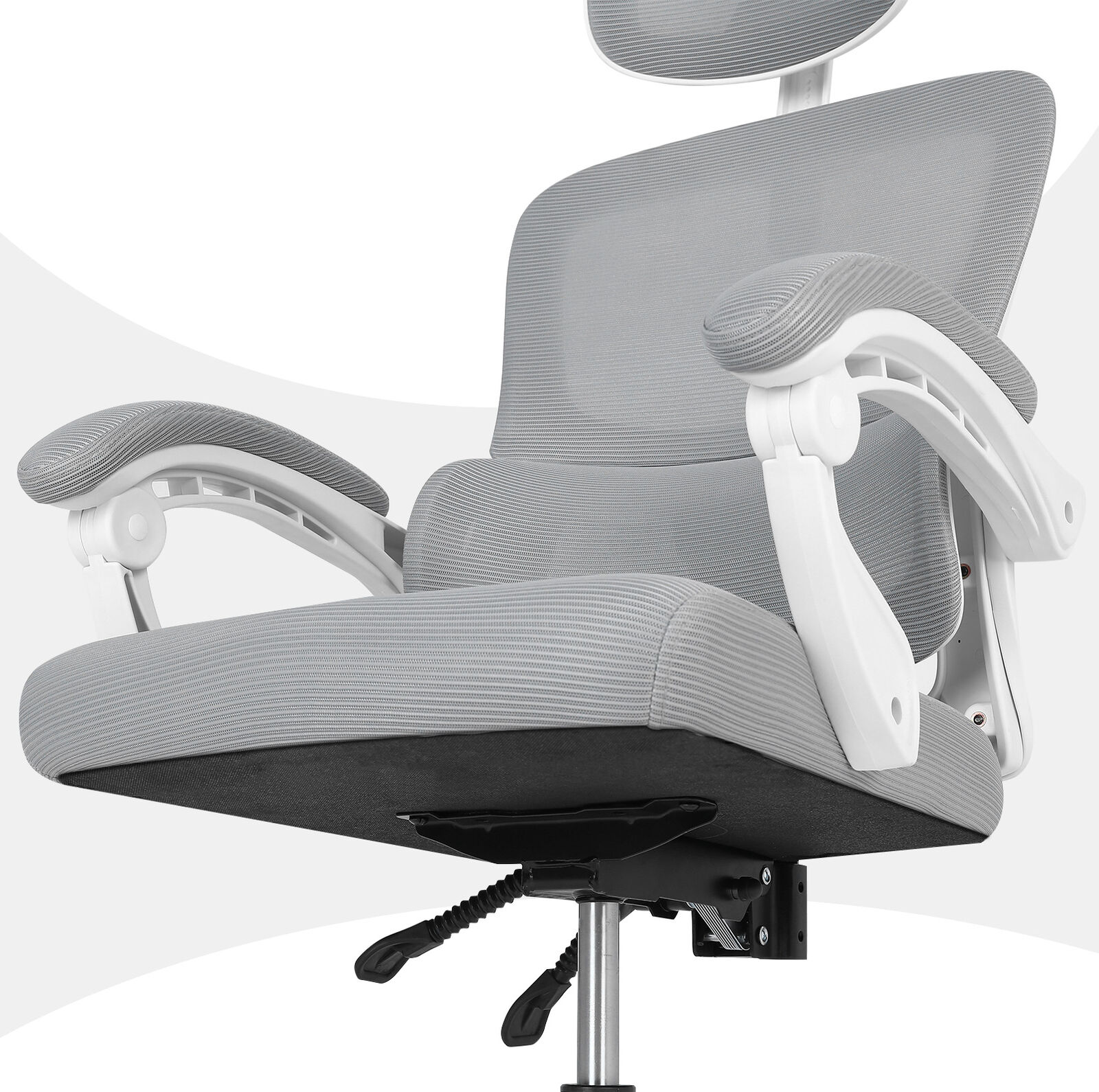 The Axis Adaptive Reclining Command Chair | Grey Office Seat