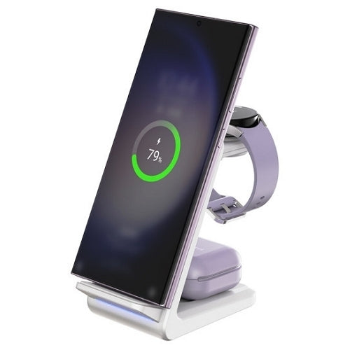 Aura 4-in-1  White Wireless Charging Hub