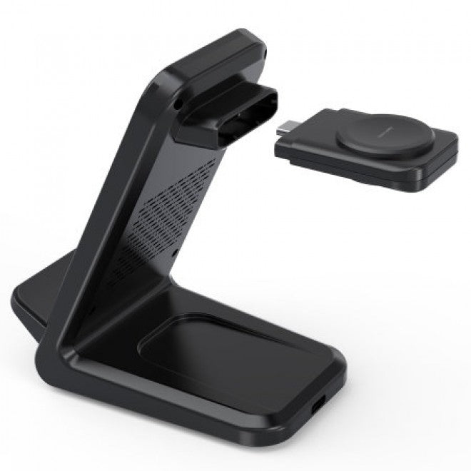 Aura 4-in-1 Black Wireless Charging Hub