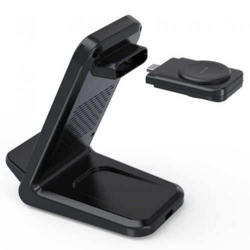 Aura 4-in-1 Black Wireless Charging Hub