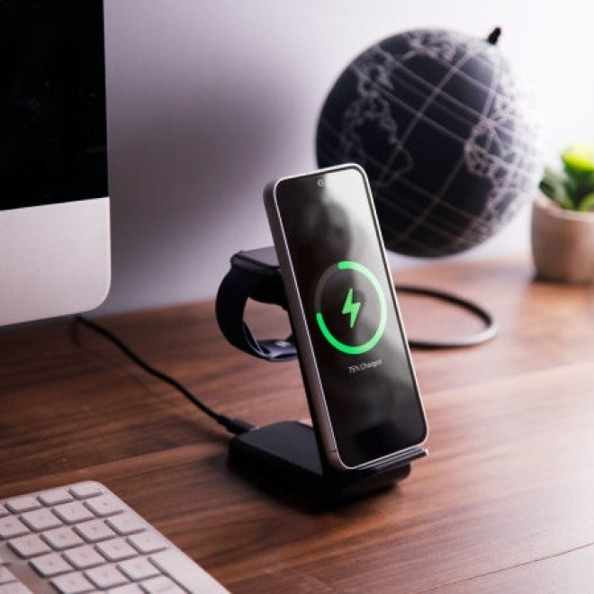 Aura 4-in-1 Black Wireless Charging Hub