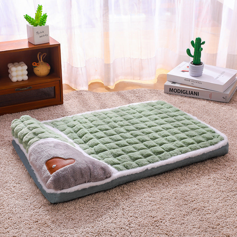 Ridge Pet Sofa Bed | Green Medium Washable Orthopedic Dog & Cat Mat