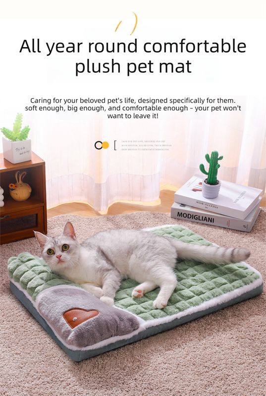 Ridge Pet Sofa Bed | Sage Green Small Orthopaedic Dog & Cat Mat